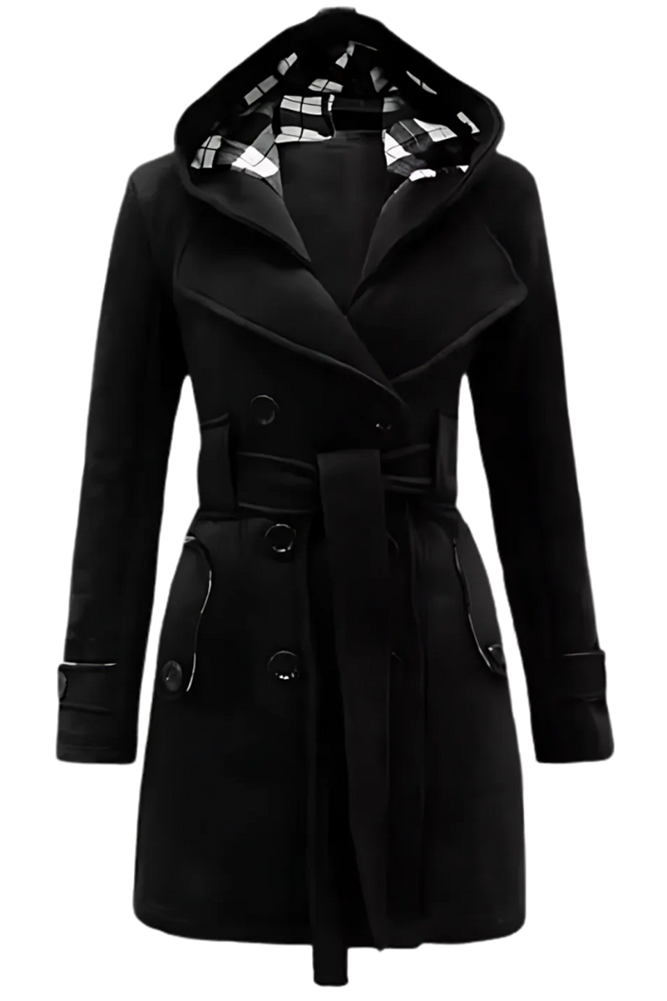 Emerce - WOMEN LONG COAT - BLACK