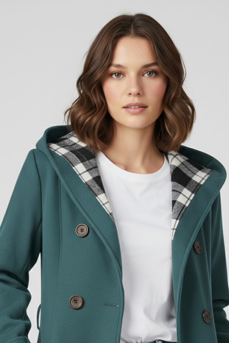 Emerce - WOMEN LONG COAT - Sea Green