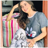 GREY BUGS BUNNY PRINTED PJ SUIT