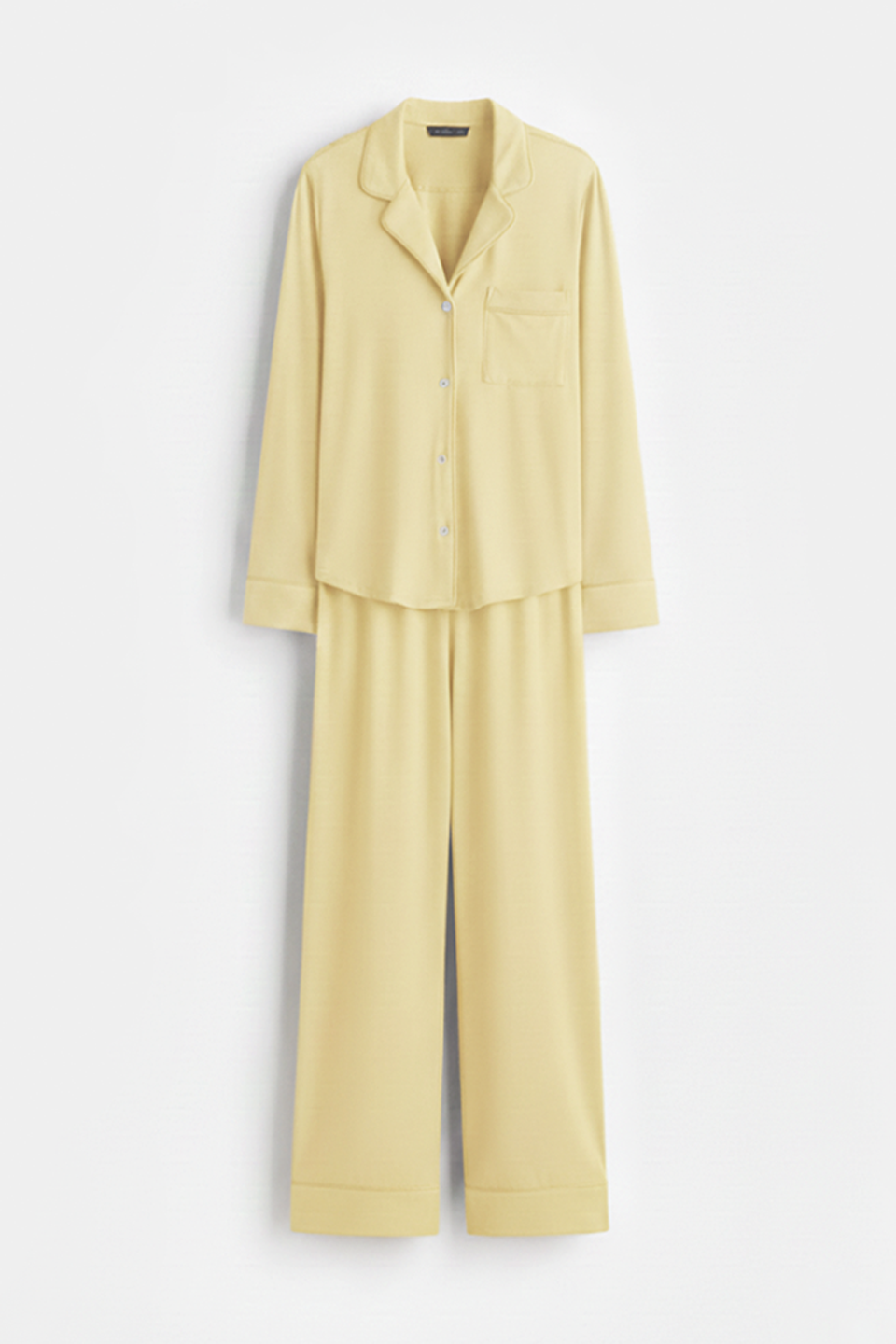 Emerce - Basic Linen Pajama Set - Lemon