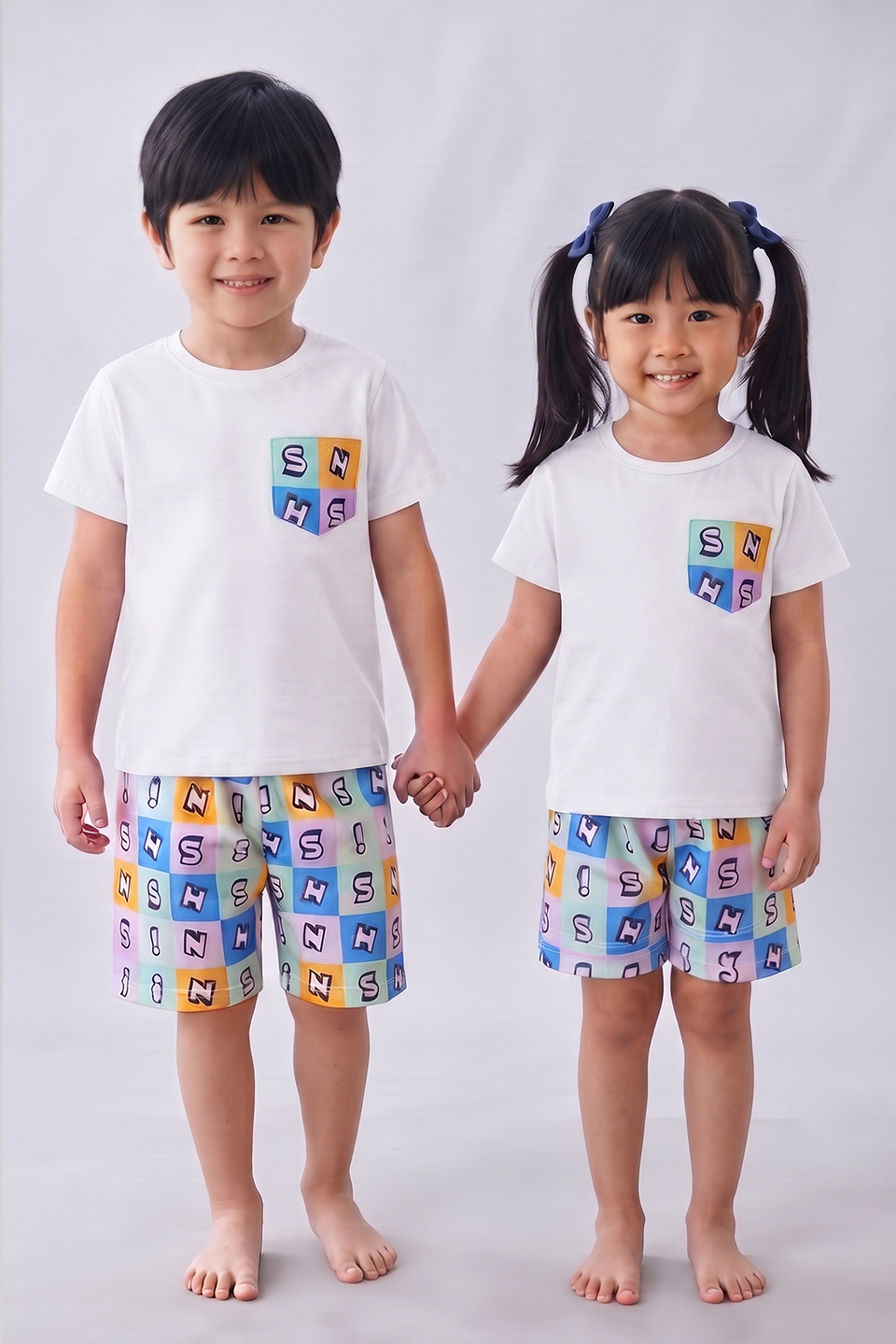Emerce - Kids Dailywear Pj - Sh White