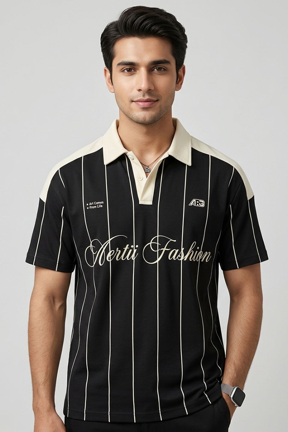 Emerce - Contrast Polo - Black