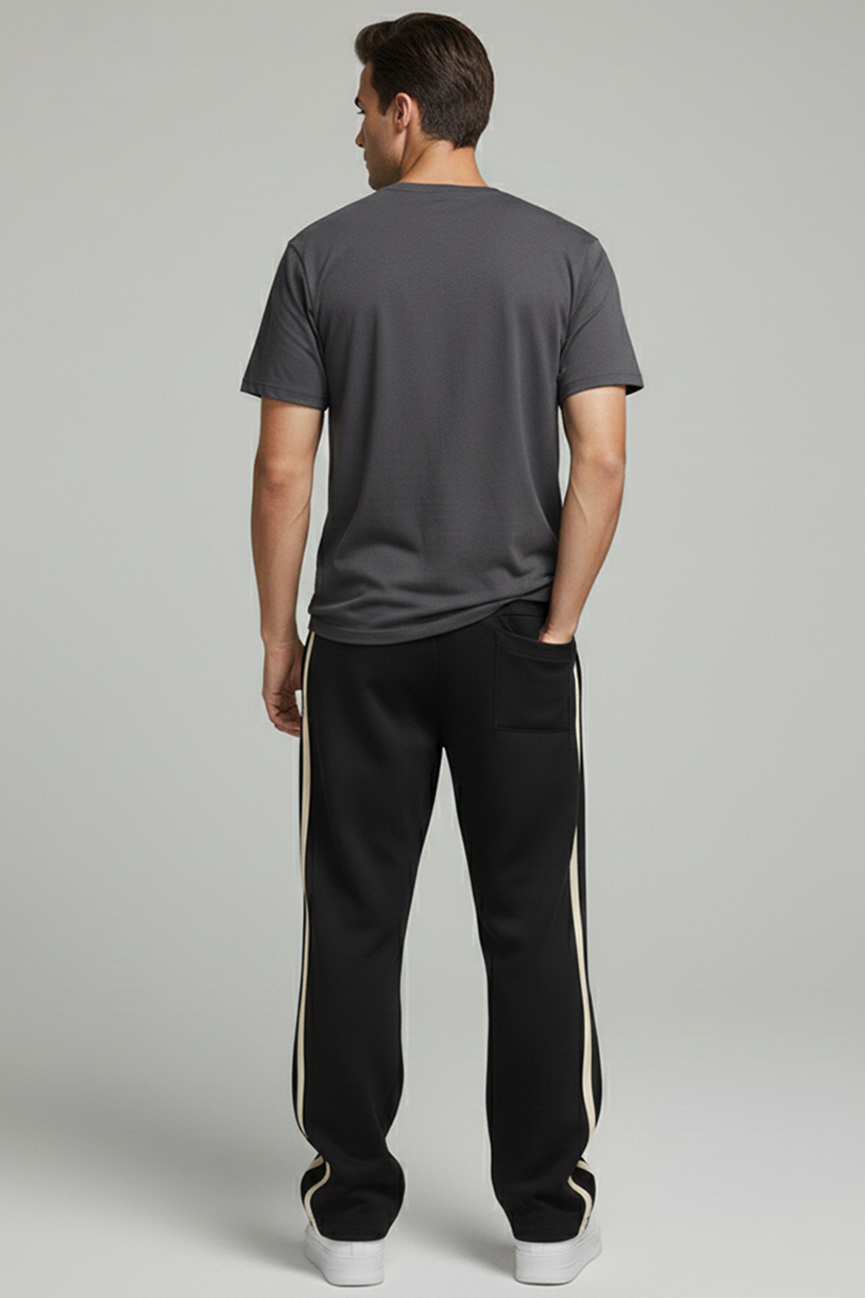 Emerce- Stripe N Trouser - Black