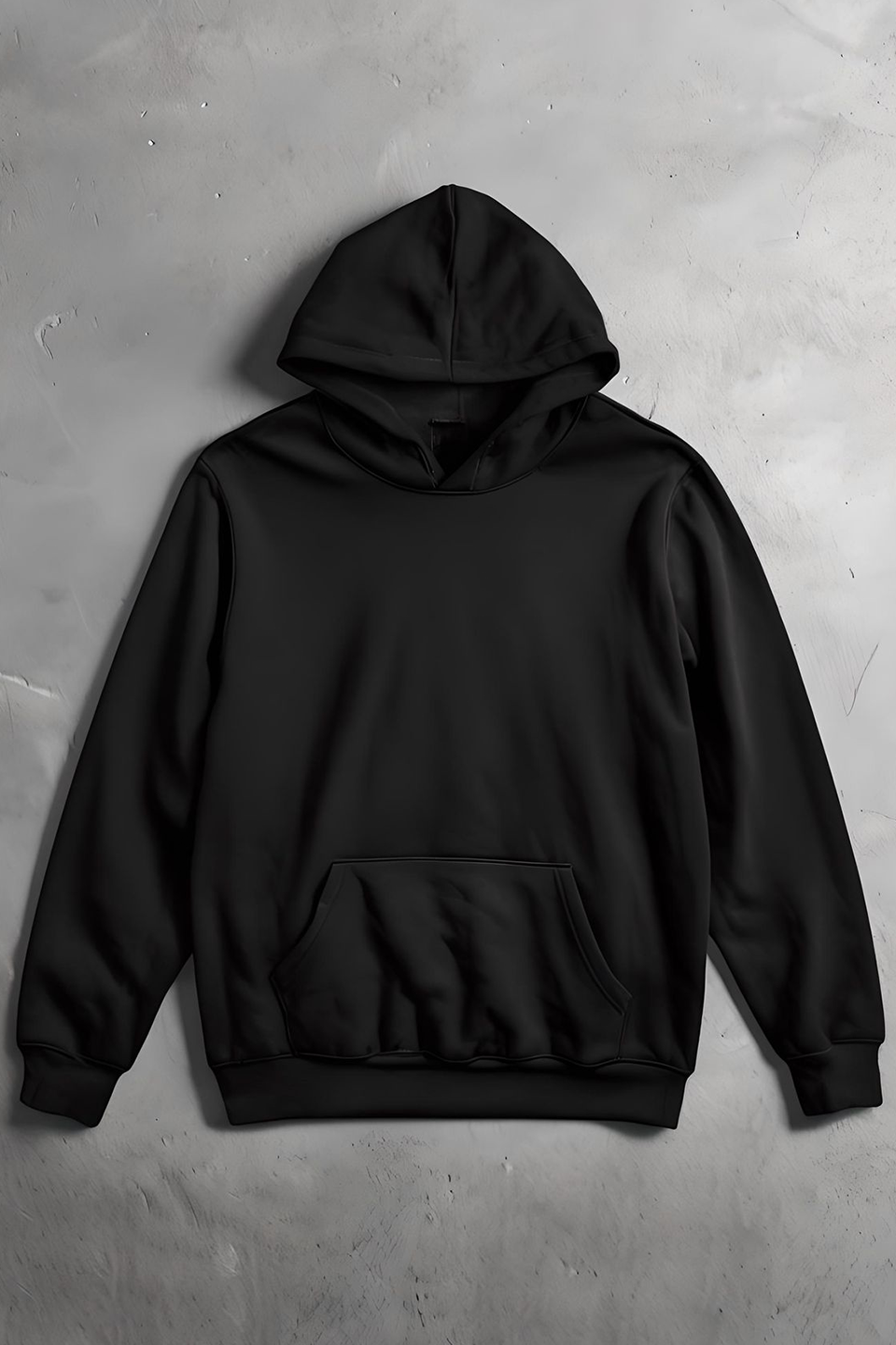Emerce - PLAIN HOODIE - black