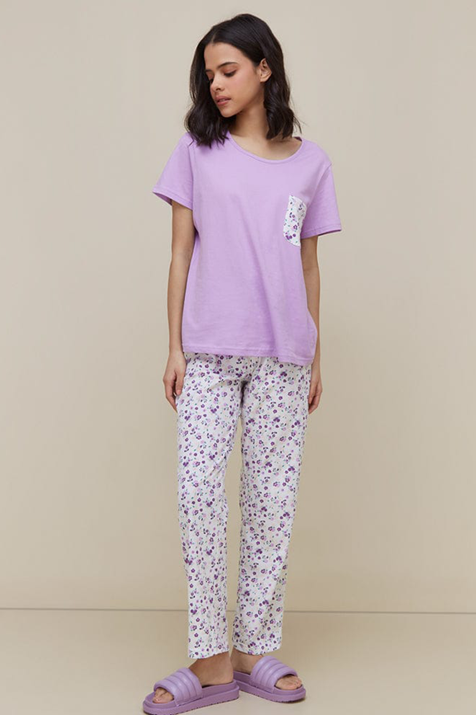 WUNDERLOVE LAVENDER PJ SUIT