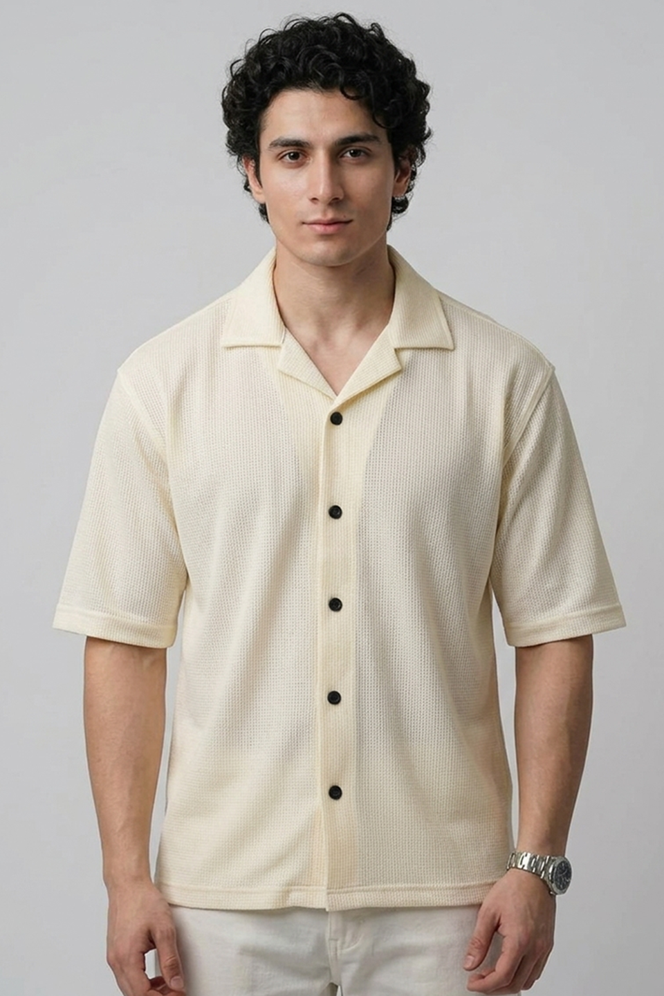Emerce - Cuben Button Down - Beige