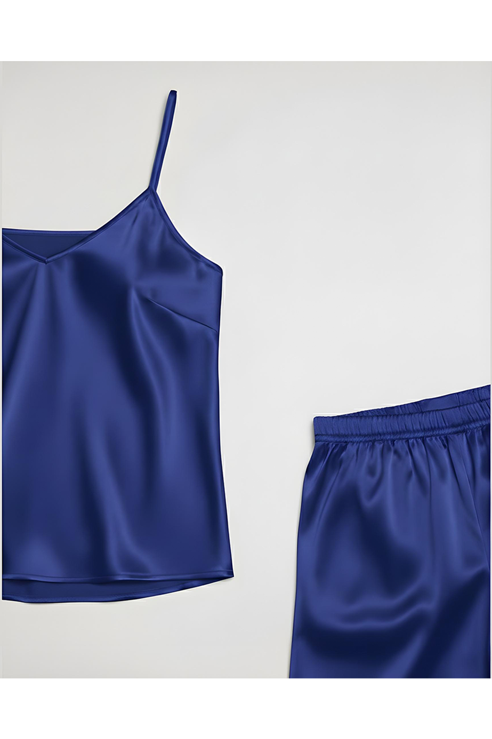 Emerce - Silk Cami Comfort Set - Navy