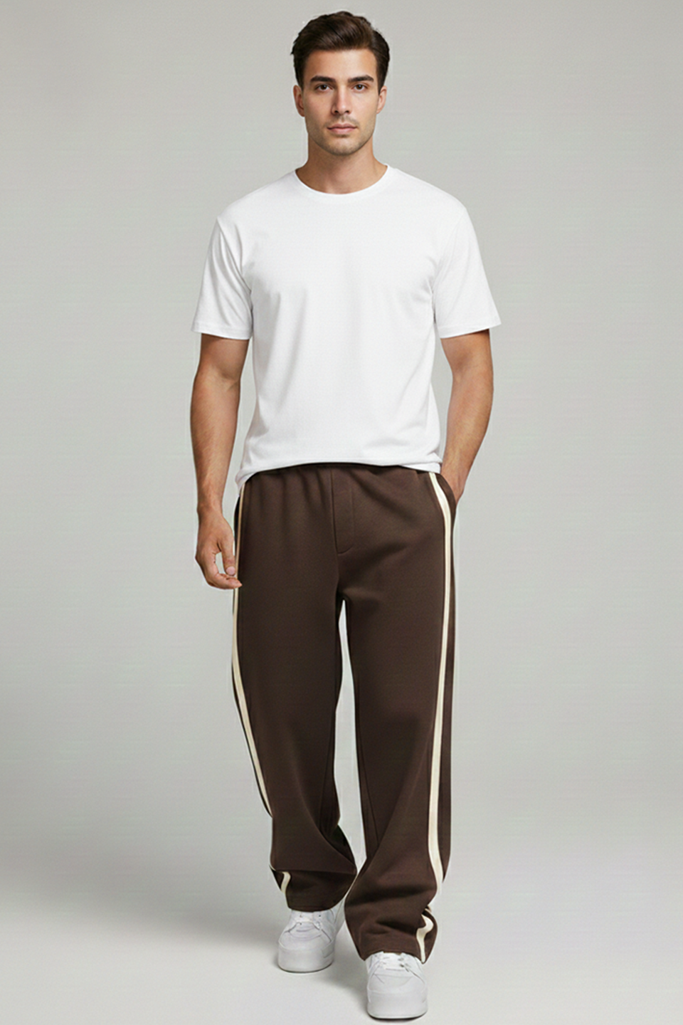 Emerce- Stripe N Trouser - Brown