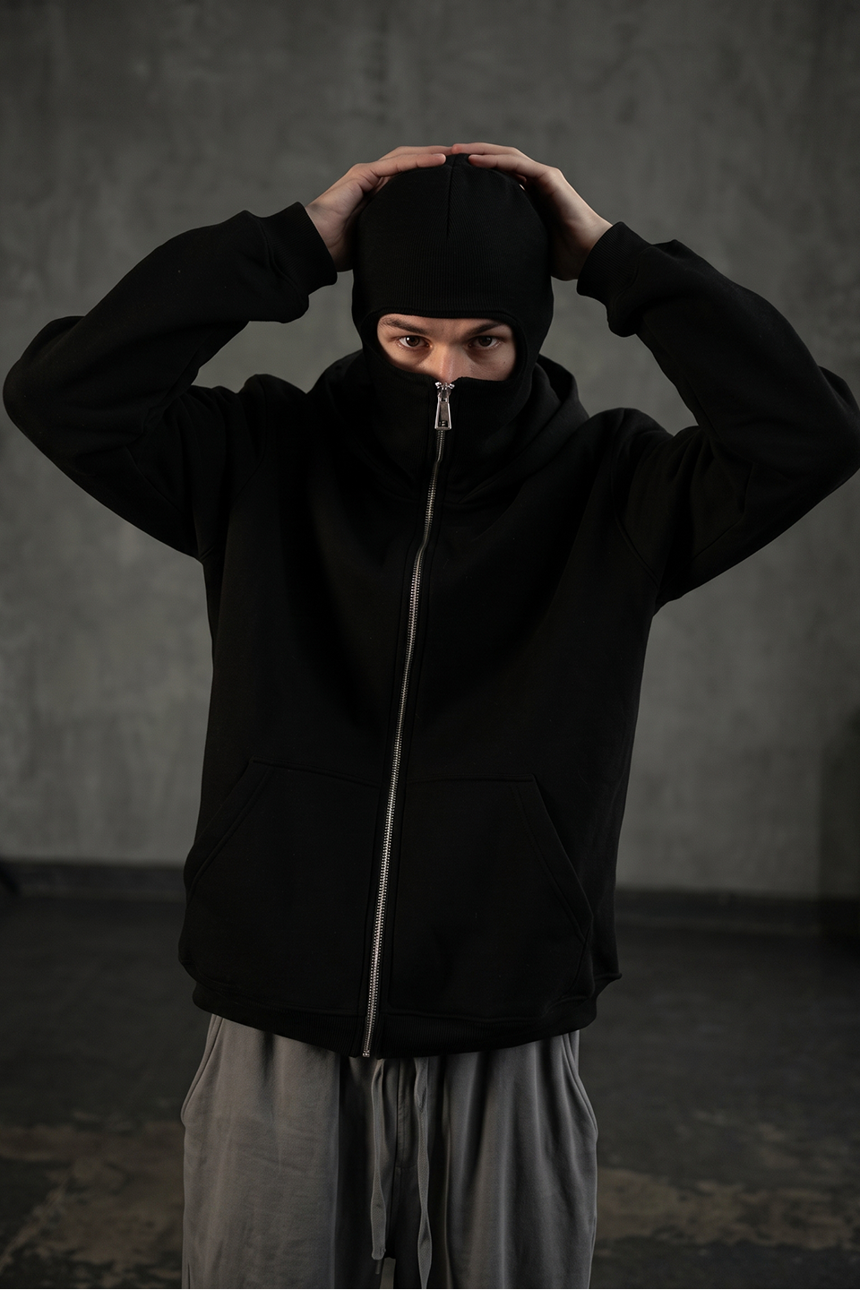 Emerce - Men'S Ninja Zipperhoodie -Black