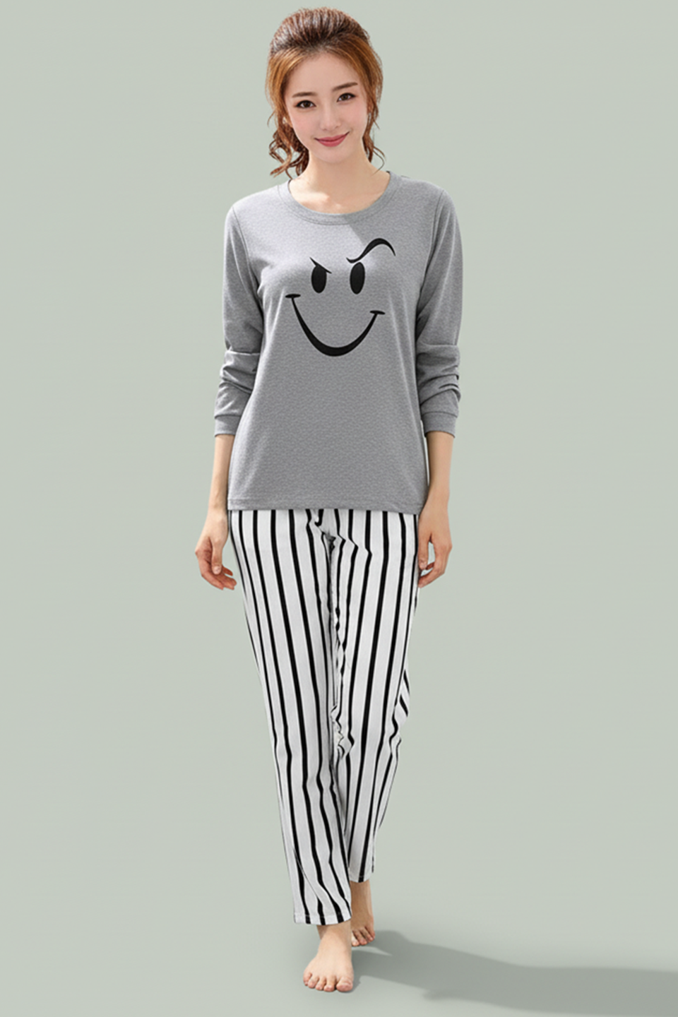ANGRY SMILEY H-GREY