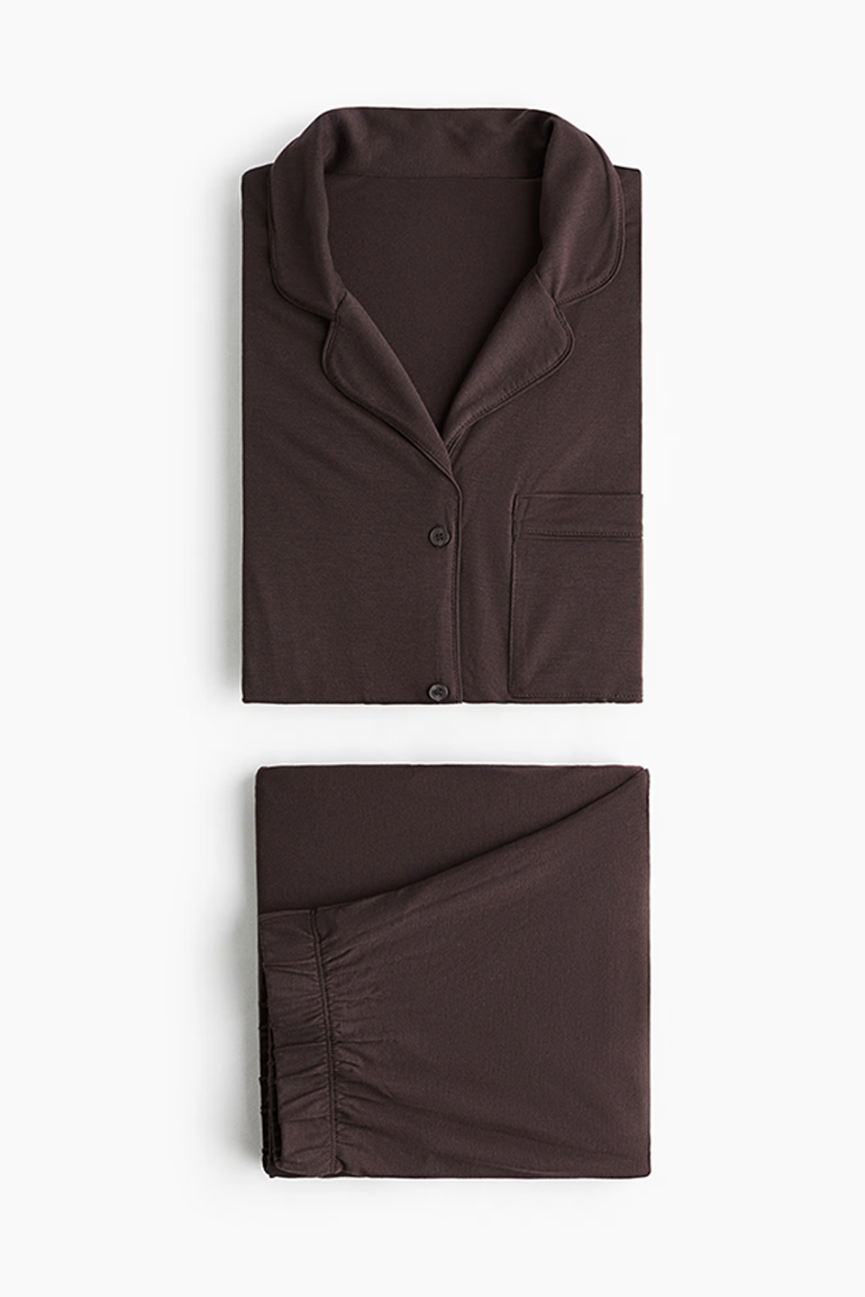 Emerce - Basic Linen Pajama Set - Mocha