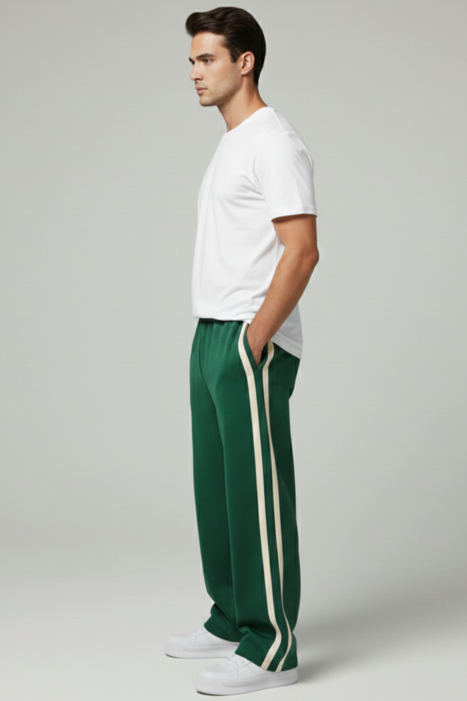 Emerce- Stripe N Trouser - Green