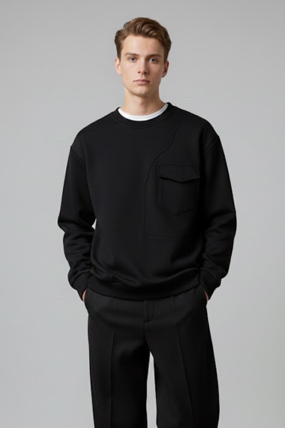 Emerce - Pocket Sweat Shirt -Black