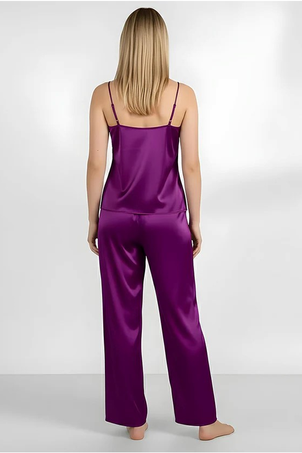 Emerce - Silk Cami Comfort Set - Purple