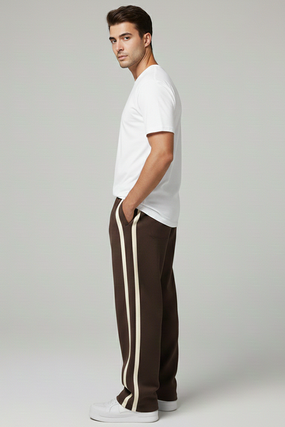 Emerce- Stripe N Trouser - Brown