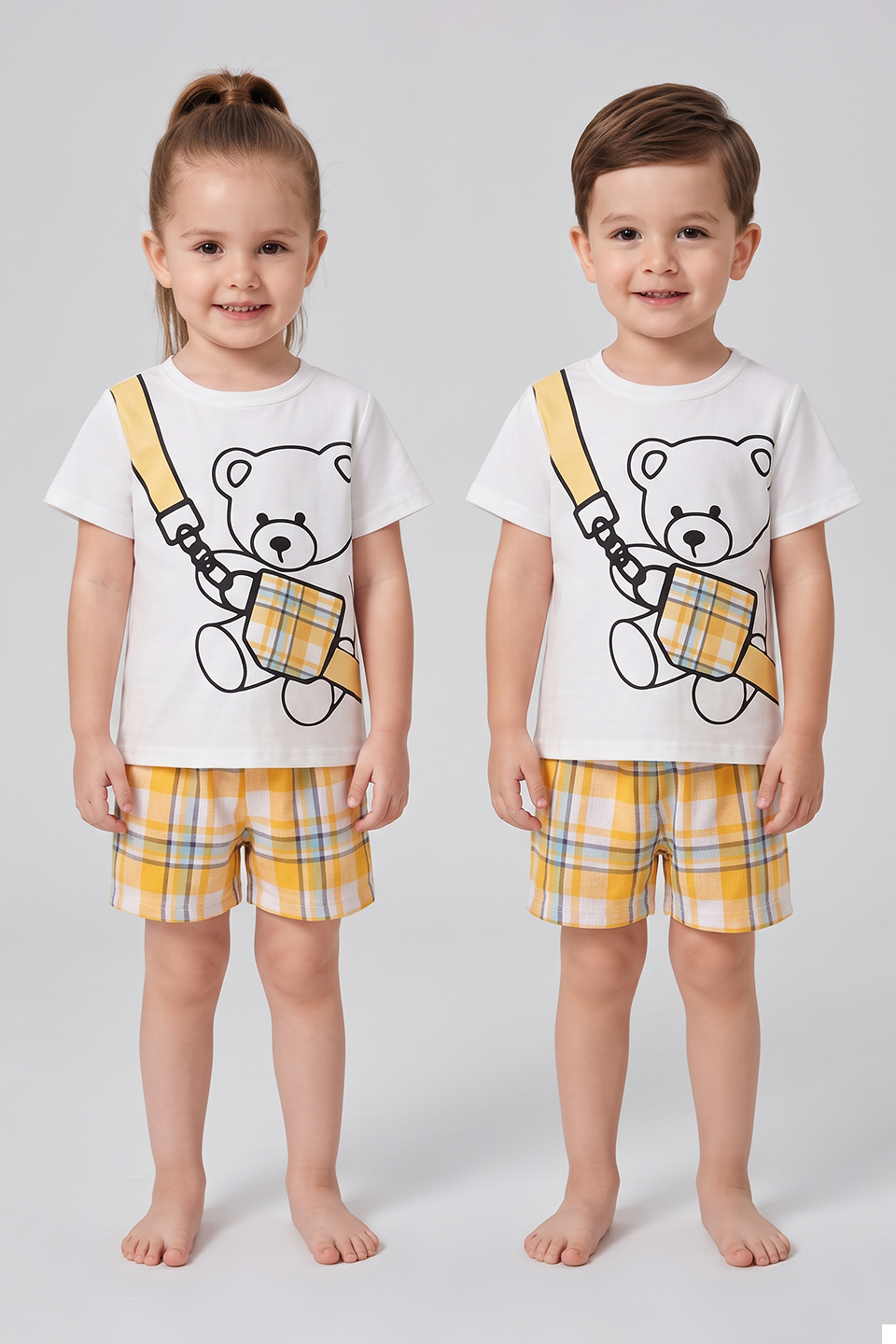 Emerce - Kids Dailywear Pj - Bear Yellow