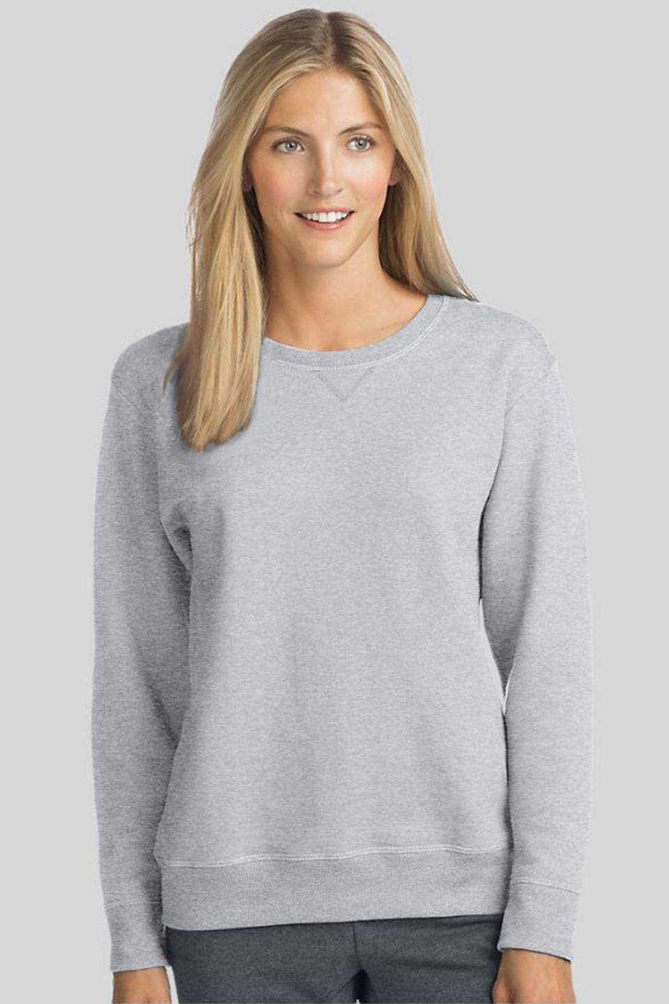 PLAIN SWEATSHIRT FOR WOMEN - GREY