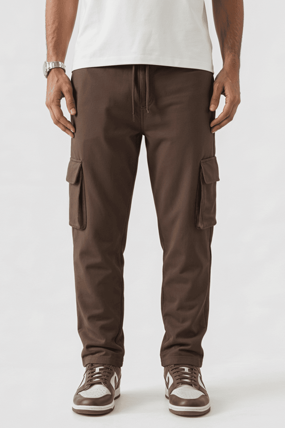 Emerce - Cargo Pocket  Trouser -Brown