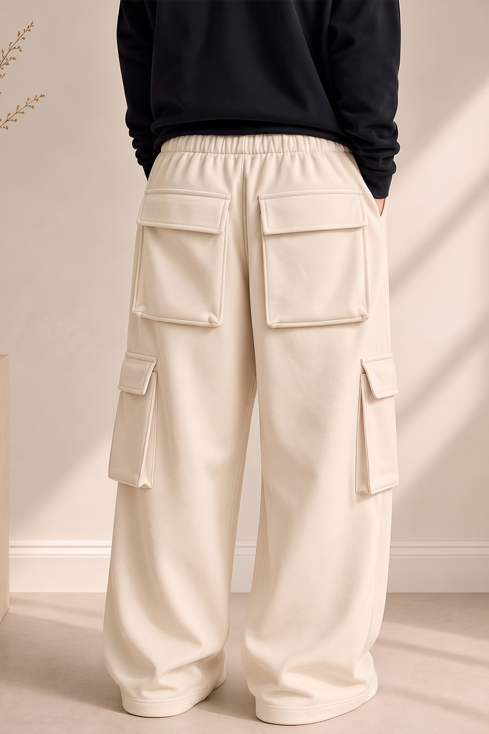 Emerce - Fleece Cargo 6 Pockets - Beige