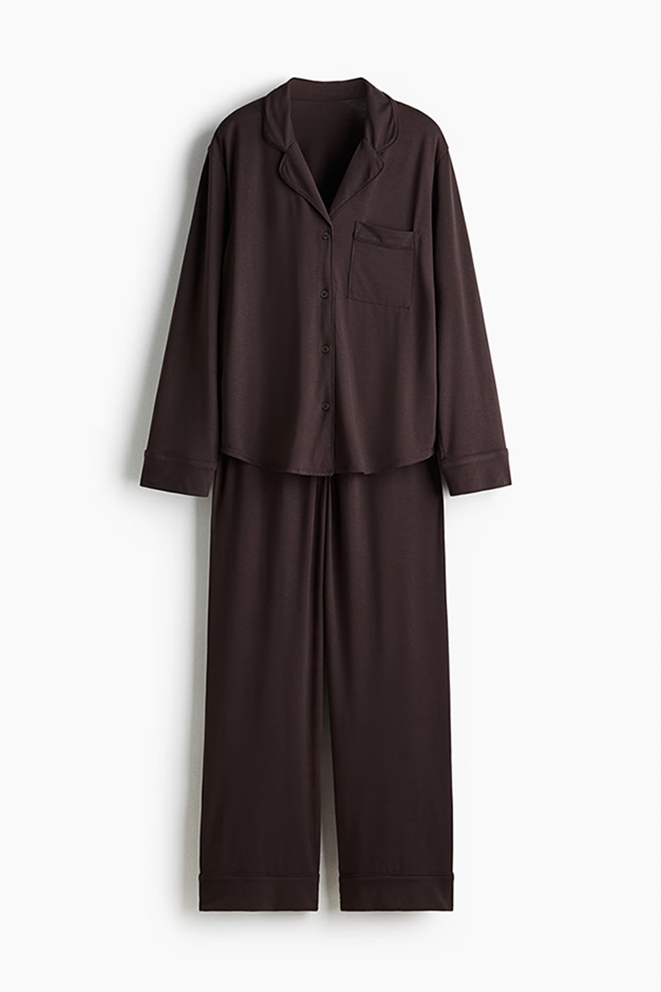 Emerce - Basic Linen Pajama Set - Mocha