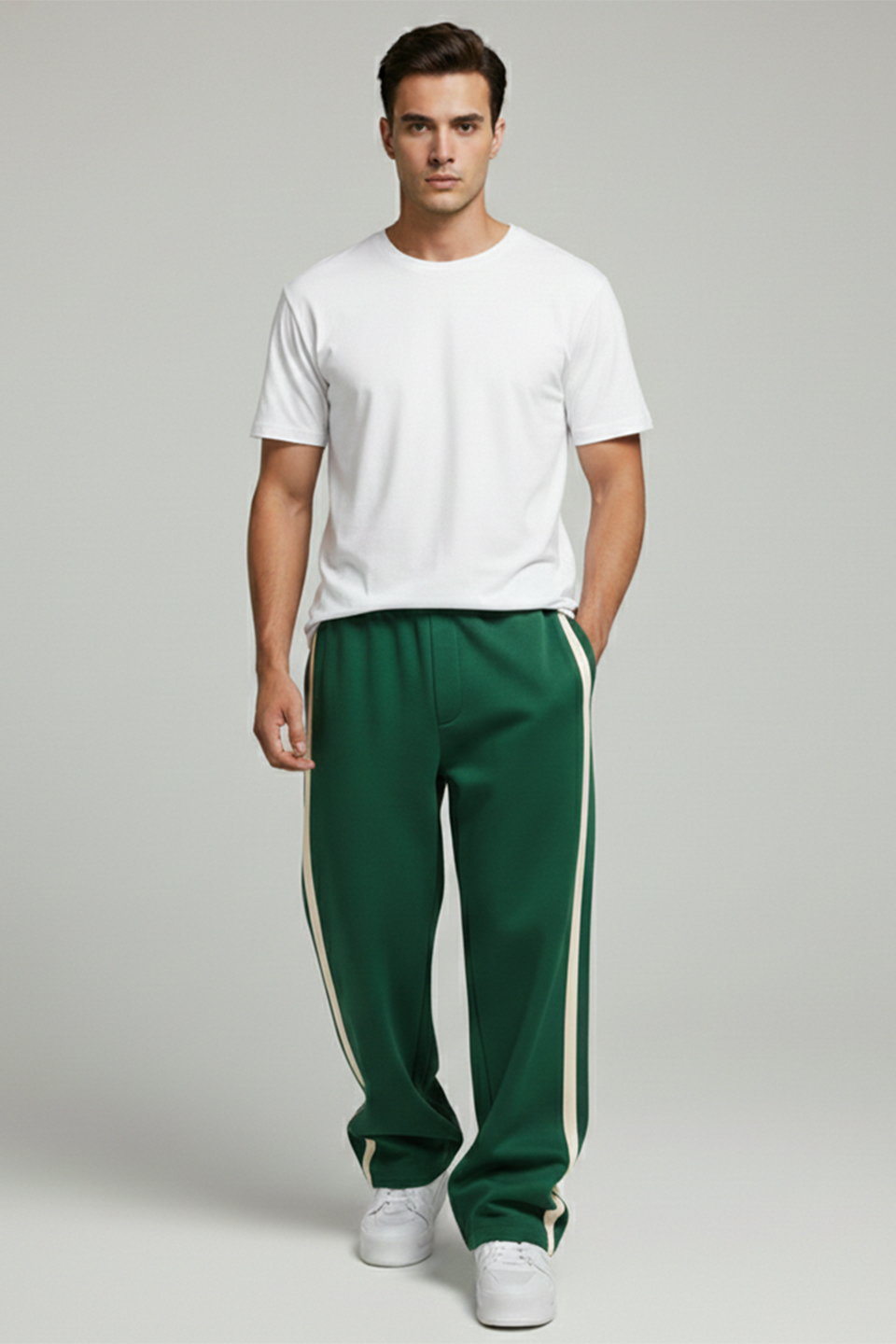 Emerce- Stripe N Trouser - Green