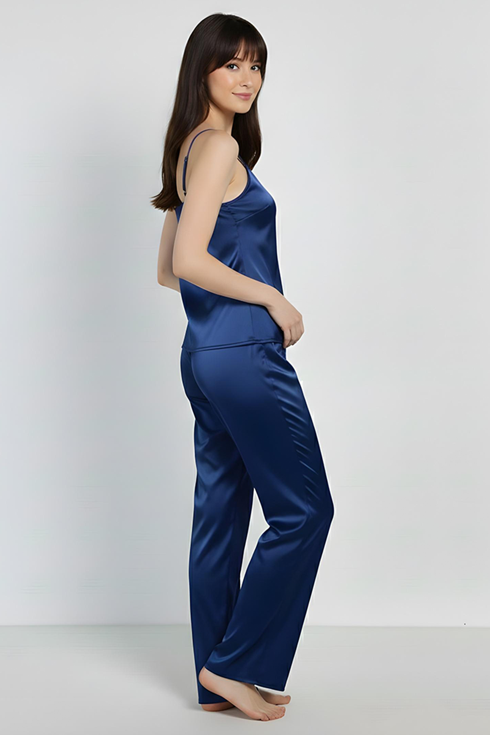 Emerce - Silk Cami Comfort Set - Navy