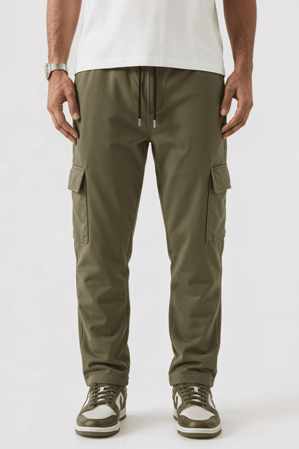 Emerce - Cargo Pocket  Trouser -OLIVE