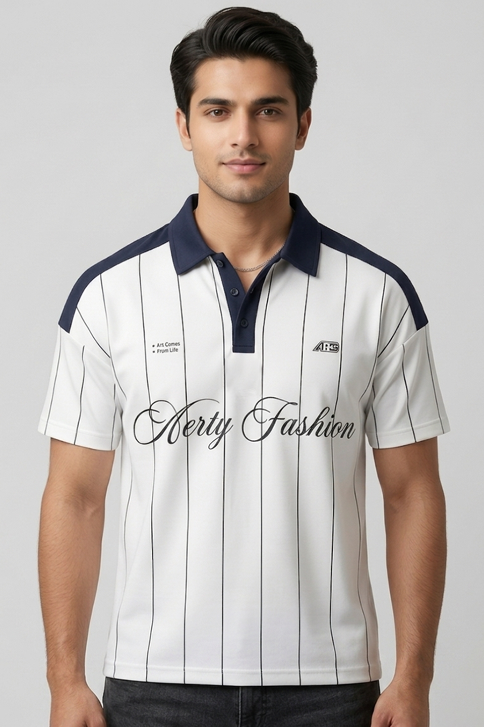 Emerce - Contrast Polo - Navy