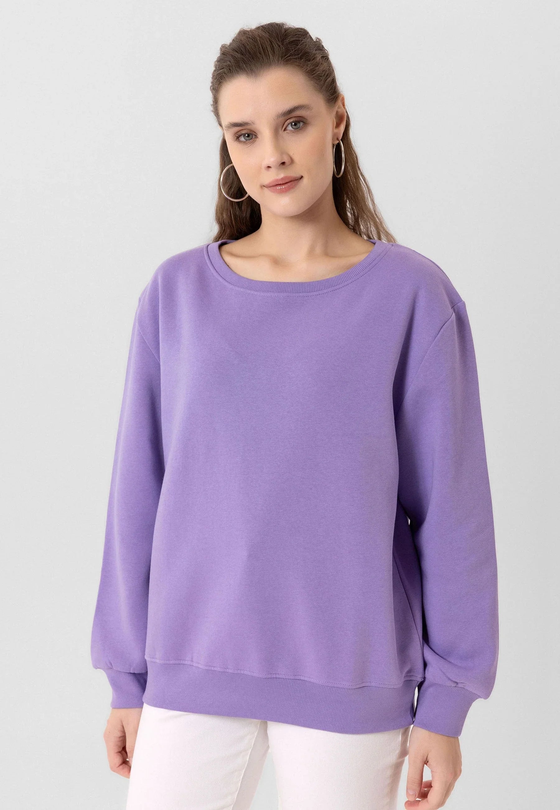 Emerce - Women Sweatshirt -Lilac