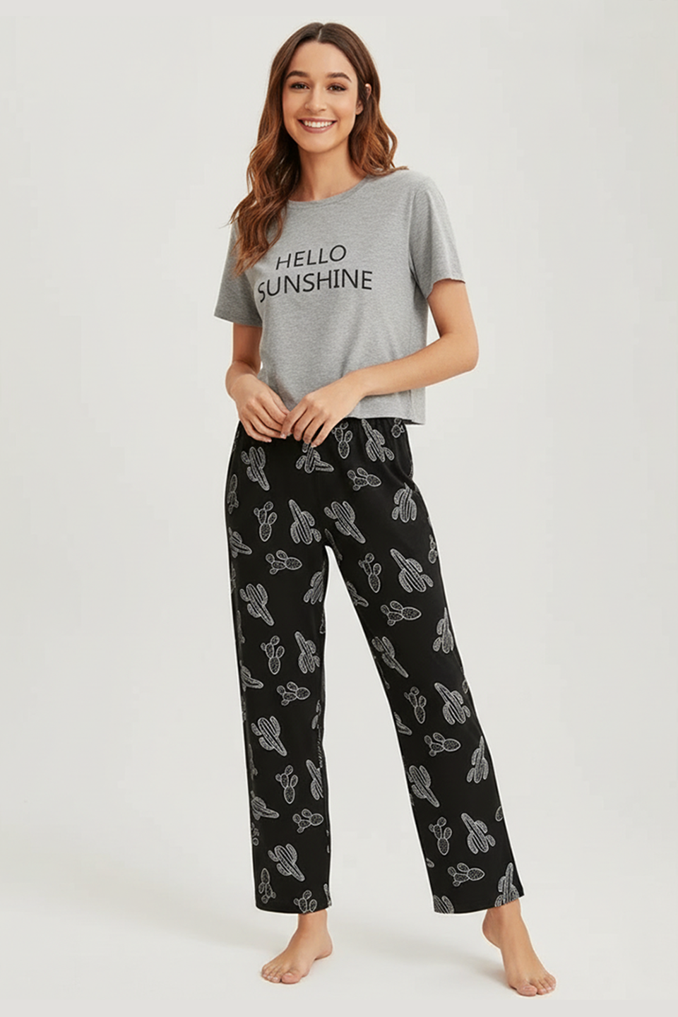 M-Hello Sunshine Printed Night Suit