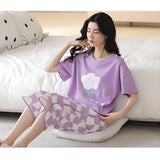 N-Purplish  Printed Night Suit