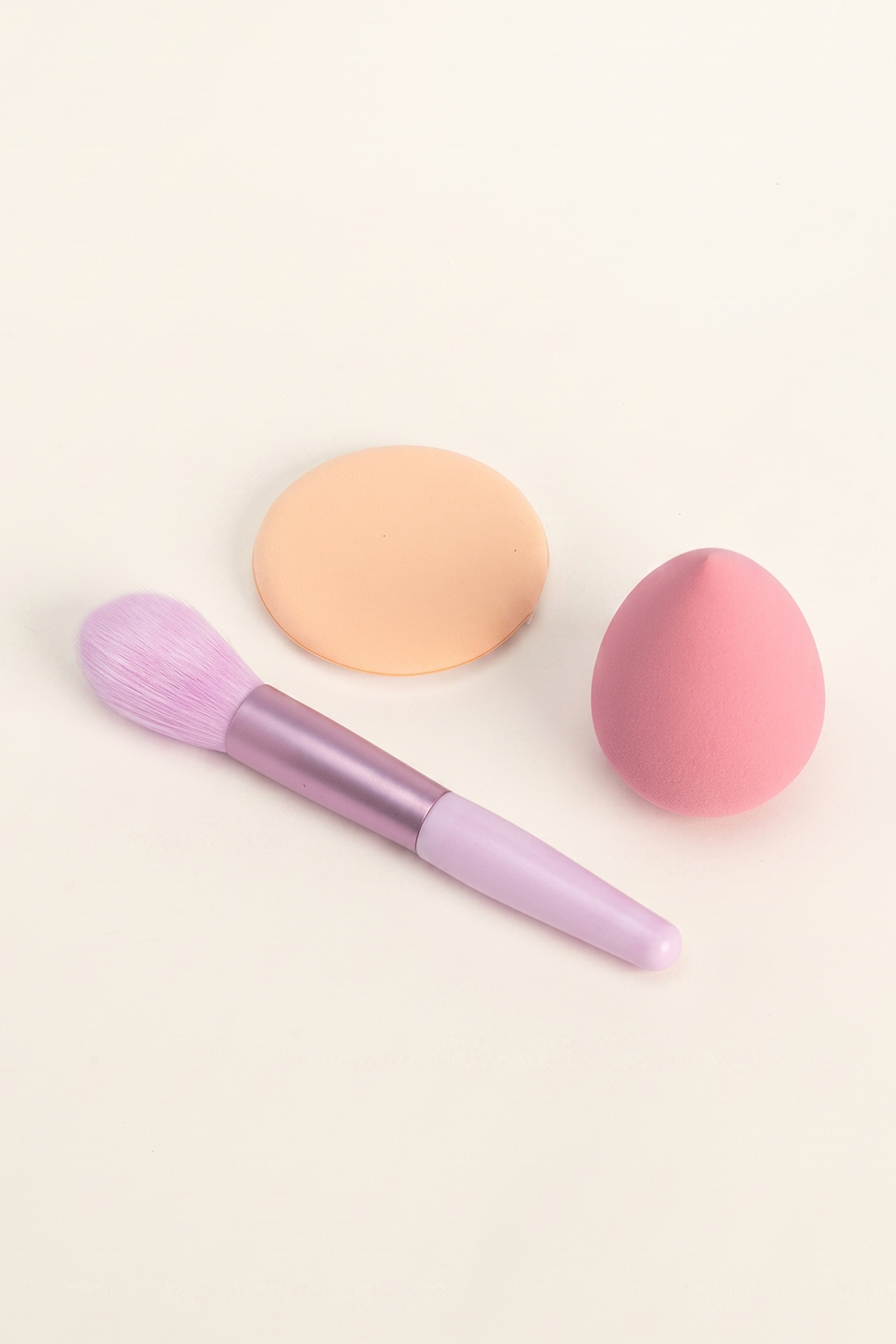 Protools - 3 In 1 Blending Puff+Powder Puff+Makeup Brush
