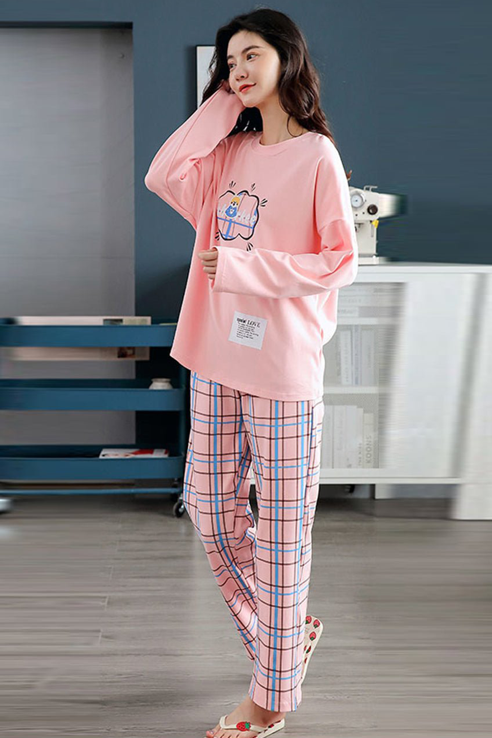 Emerce - SPARKE Printed PJ Suit - Pink