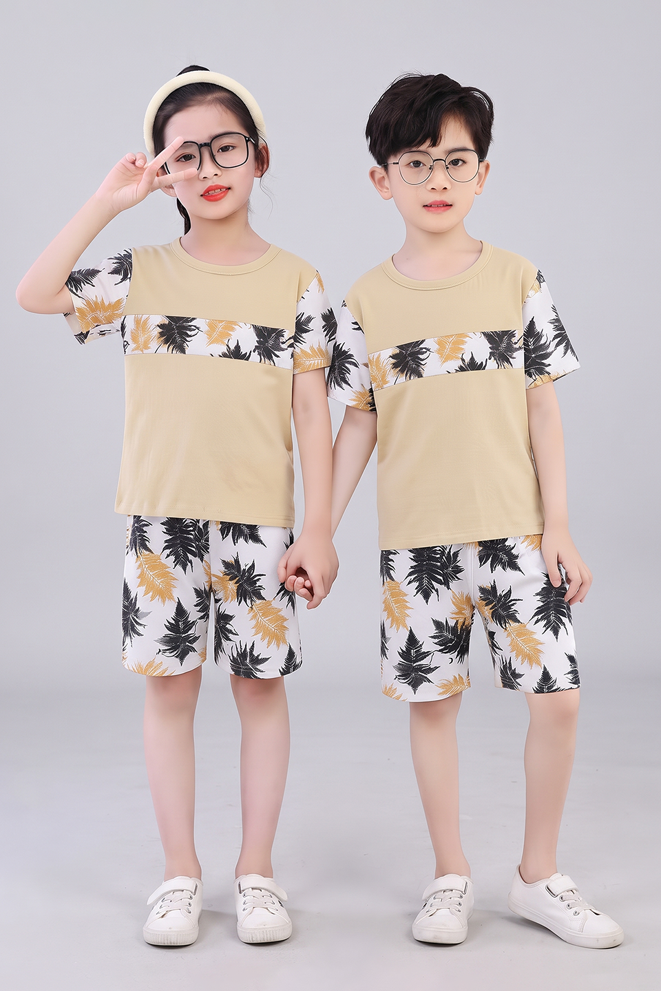 Emerce - Kids Dailywear Pj - Leaf Beige