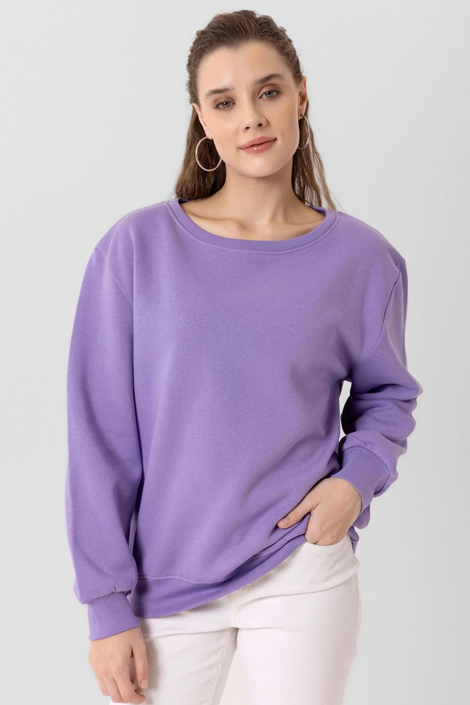 Emerce - Women Sweatshirt -Lilac