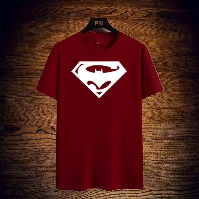 Emerce - Super batman printed tee - maroon