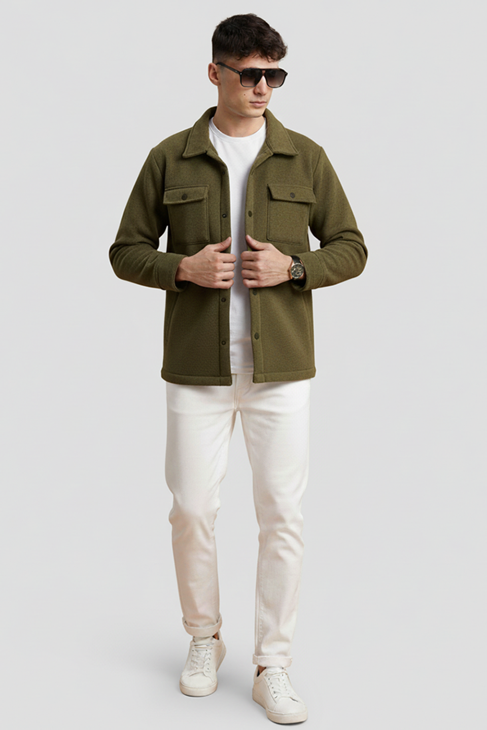 Emerce - Pocket Button Jacket - Olive