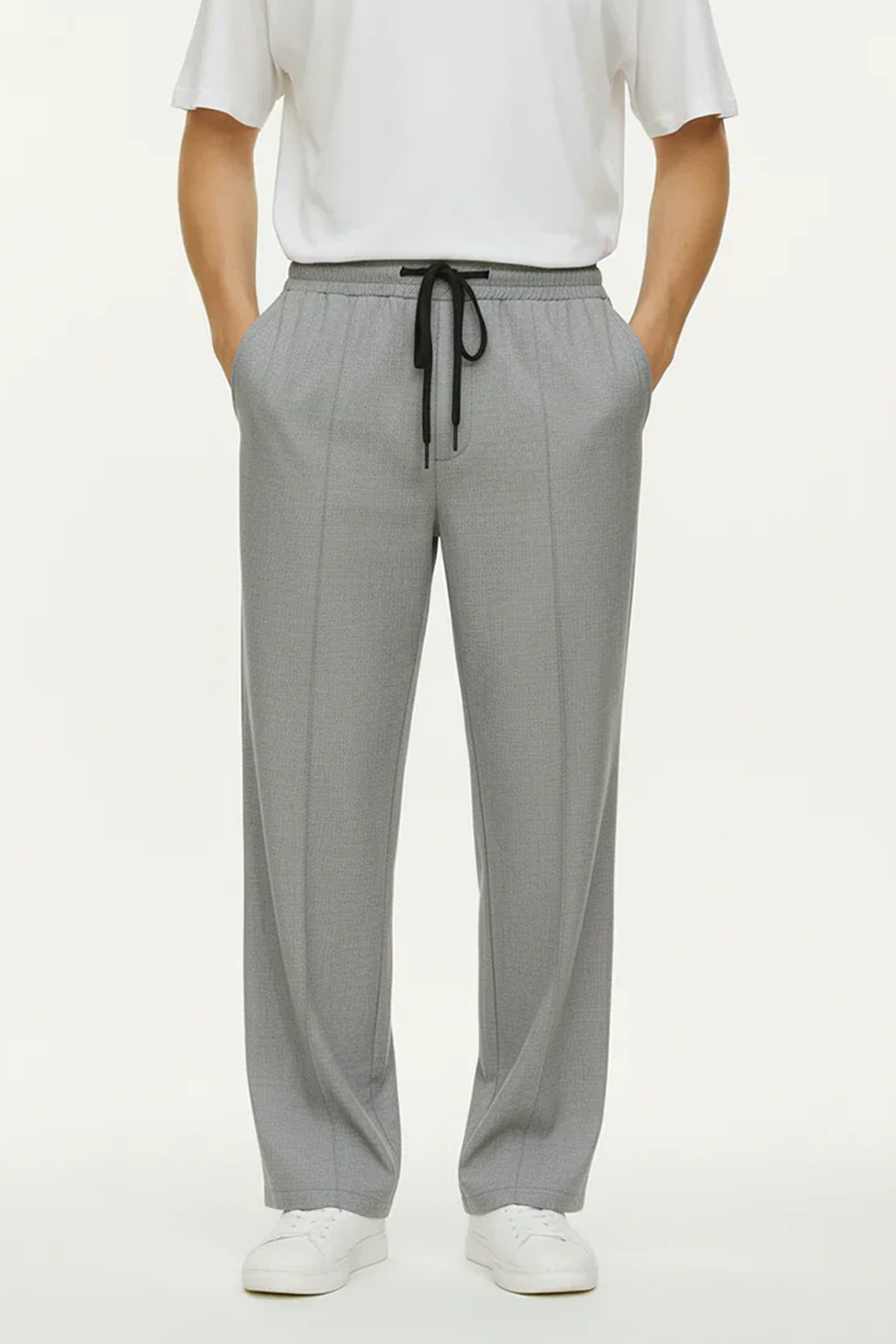 Emerce Pleated Trouser - Grey