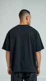 Emerce - Black Color Drop-Shoulder T-Shirt