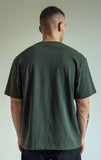 Emerce - Bottle Green Color Drop-Shoulder T-Shirt