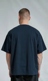 Emerce - Dark Blue Color Drop-Shoulder T-shirt
