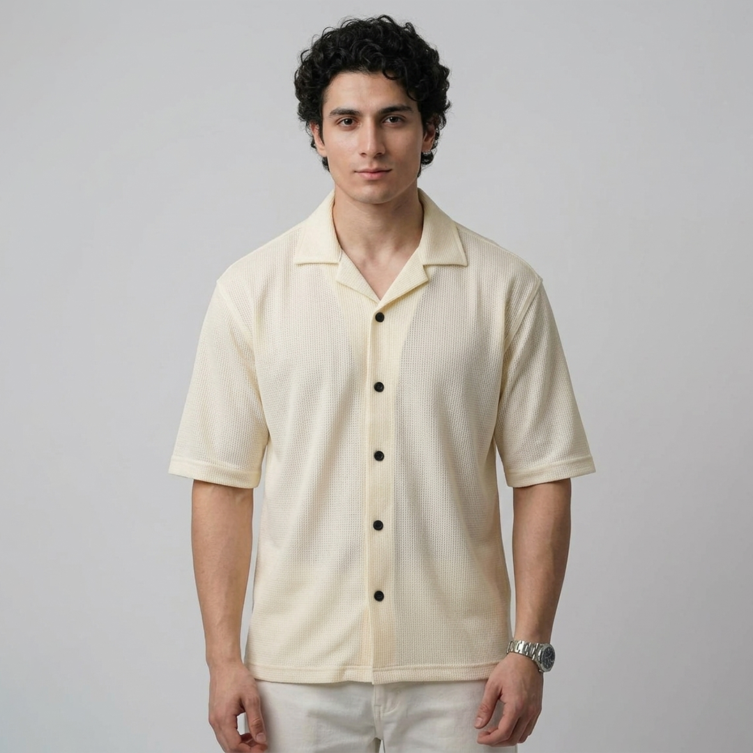 Emerce - Cuben Button Down - Beige