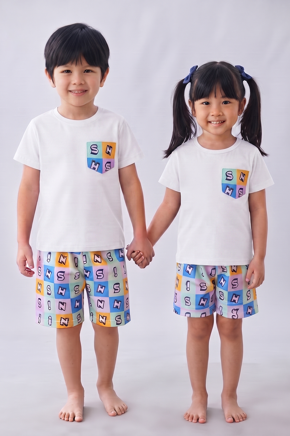 Emerce - Kids Dailywear Pj - Sh White