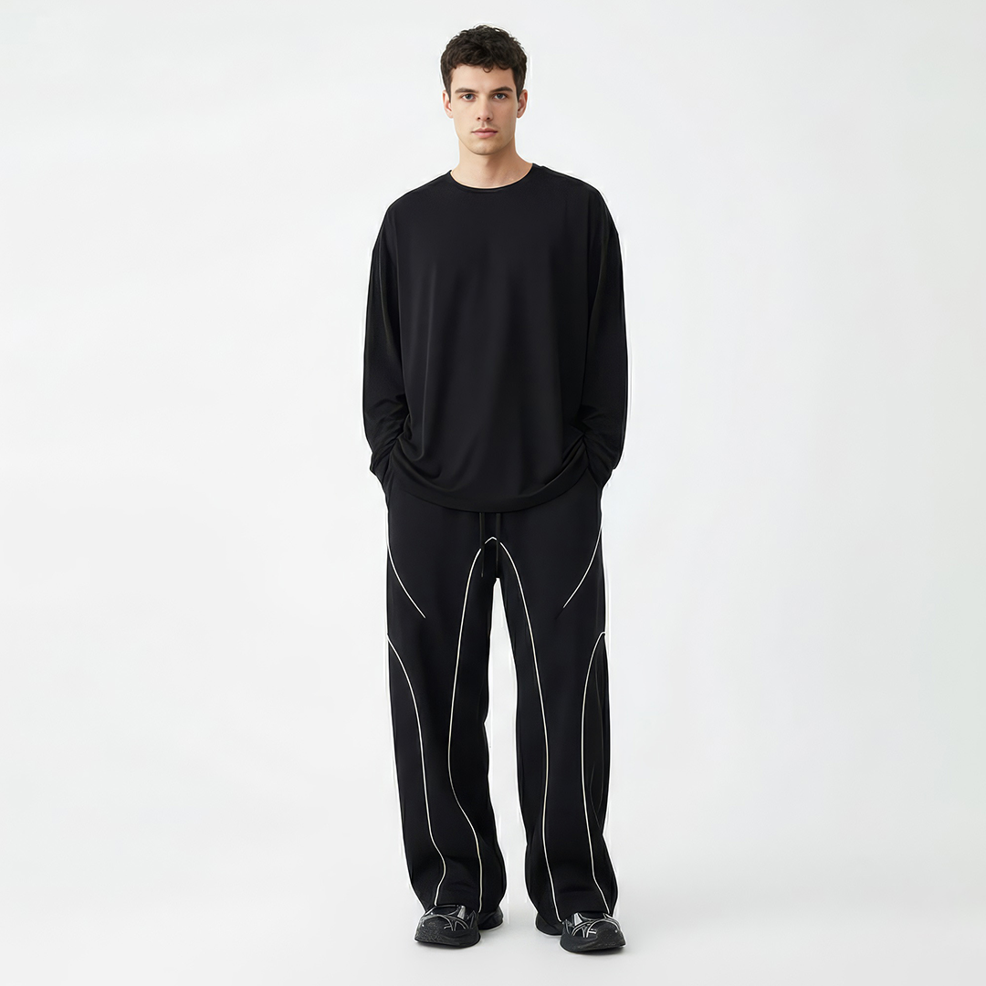 Emerce -  Piping Essential Trouser - Black