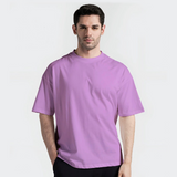 Emerce - LILAC Color Drop-Shoulder T-shirt