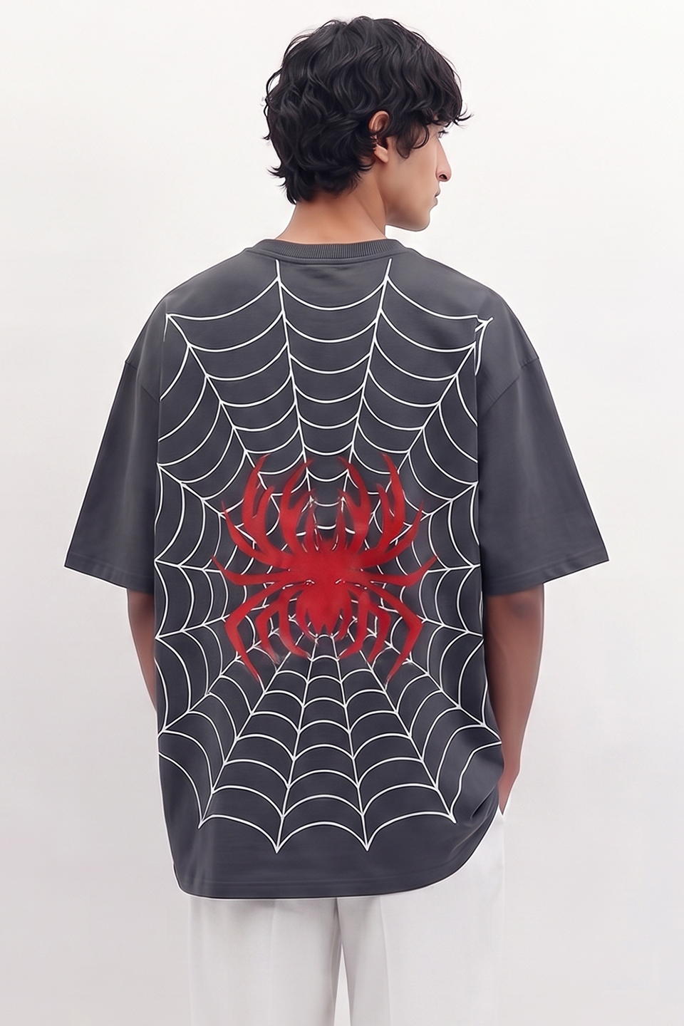 Emerce - Charcoal Spider Drop Tee