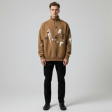 Emerce - Zipper Mock Neck - Brown