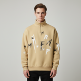 Emerce - Zipper Mock Neck - Beige