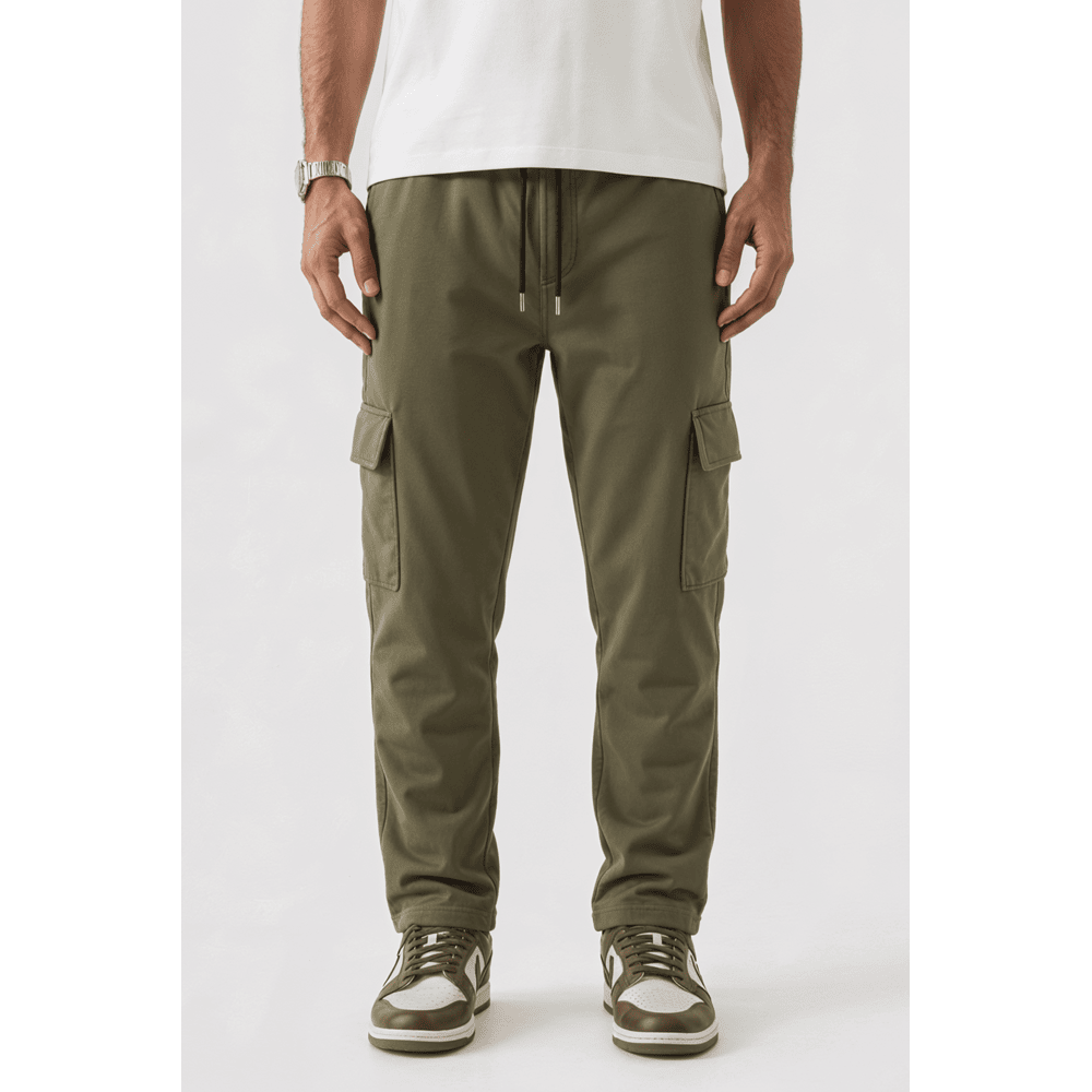 Emerce - Cargo Pocket  Trouser -OLIVE