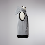 Emerce -GREY Sleeveless Hooded Zipper